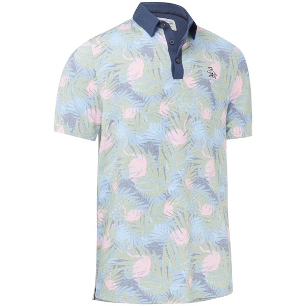 Original Penguin Mens Filtered Flamingo Print Polo Shirt