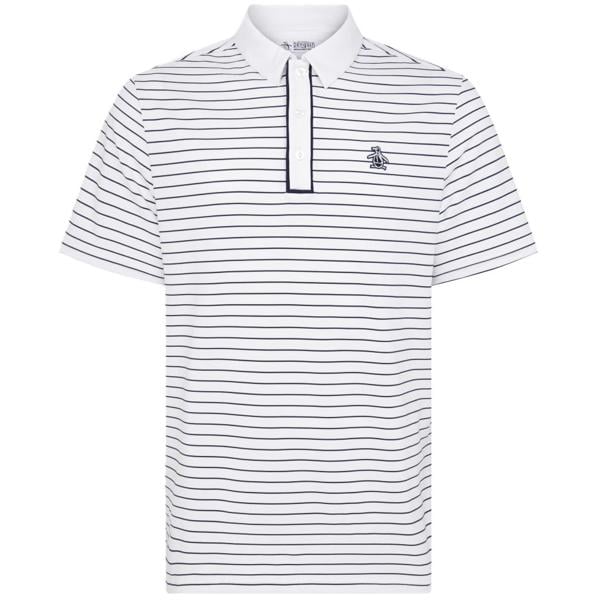 Original Penguin Mens Heritage Stripe Polo Shirt - SALE