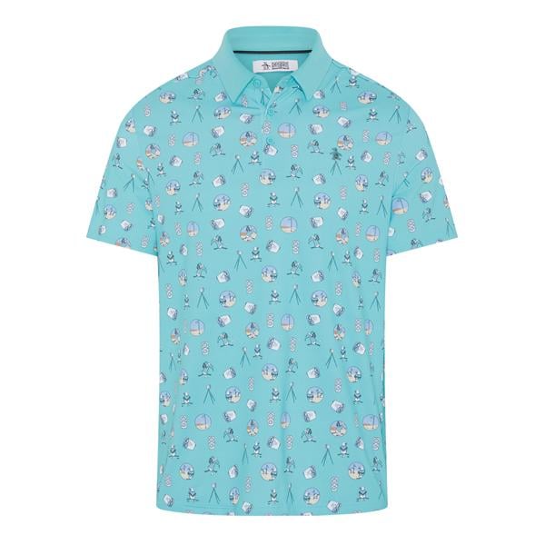 Original Penguin Mens Pete's Range Finder Novelty Polo Shirt