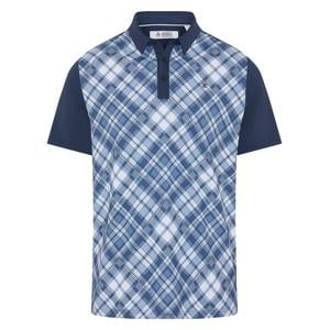 Original Penguin Mens 50s Blocked Madras Plaid Polo Shirt