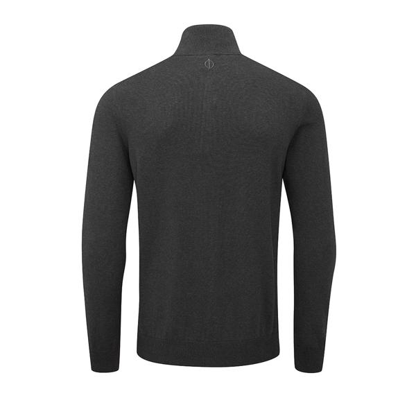 Oscar Jacobson Mens Waldorf Pin Half Zip Sweater