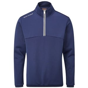 Oscar Jacobson Mens Longton Zip Neck Fleece