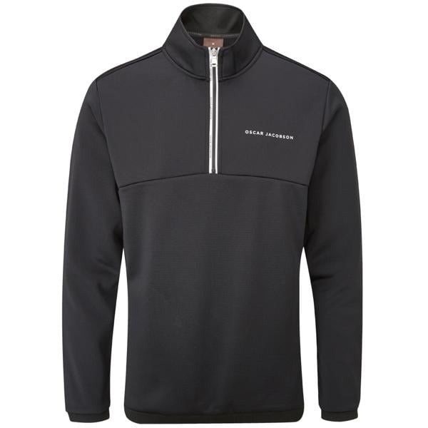 Oscar Jacobson Mens Longton Tour Zip Neck Fleece