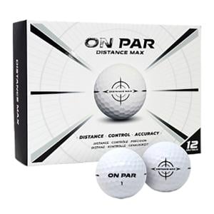 On Par Distance Max White Golf Balls 12 Balls