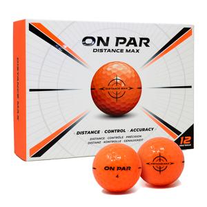 On Par Distance Max Orange Golf Balls 12 Balls