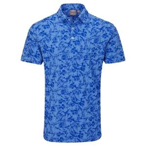 Ping Mens Diego Foliage Jacquard Polo Shirt