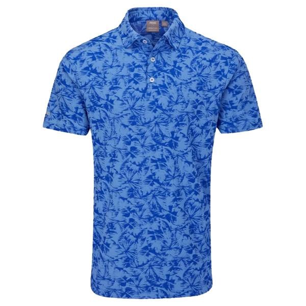 Ping Mens Diego Foliage Jacquard Polo Shirt - SALE