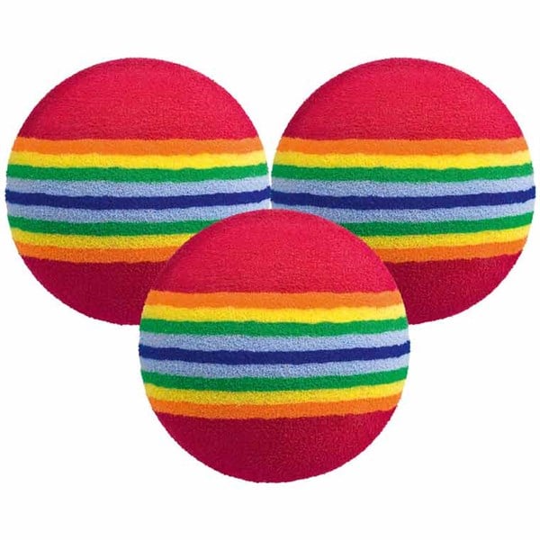 Foam Multi Coloured Practice Balls (6 Balls)