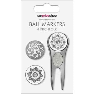 Ball Marker and Pitchfork Set