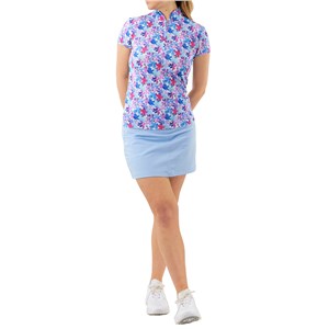 Pure Golf Rise Cap Sleeve Polo - Watercolour Daydream