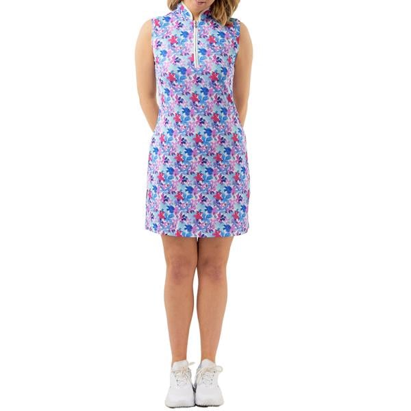 Pure Golf Ladies Miley Sleeveless Golf Dress - Watercolour Daydream