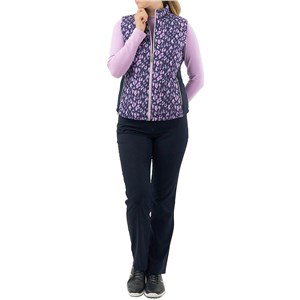 Pure Golf Ladies Annona Patterned Gilet - Lavender Flurry