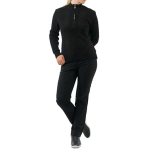 Pure Golf Ladies Sorrell Cable Knit Lined Quarter Zip Jumper