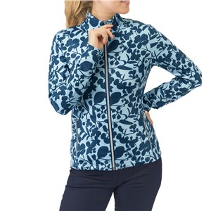 Pure Golf Ladies Auttie Winterweight Jacket - Midnight Rose Navy