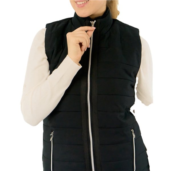 Pure Golf Ladies Hemisphere Faux Fur Collar Gilet