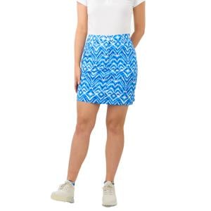 Pure Golf Ladies Clarity Print Skort - Santorini Skies