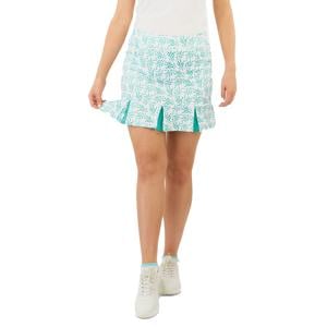 Pure Golf Ladies Alda Pull On Skort - Floating Palms White