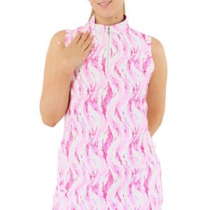 Pure Golf Ladies Miley Sleeveless Golf Dress - Rose Water