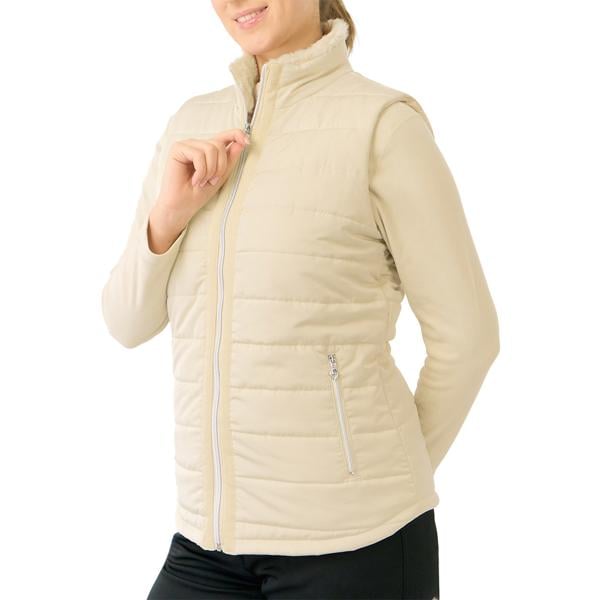Pure Golf Ladies Hemisphere Faux Fur Collar Gilet