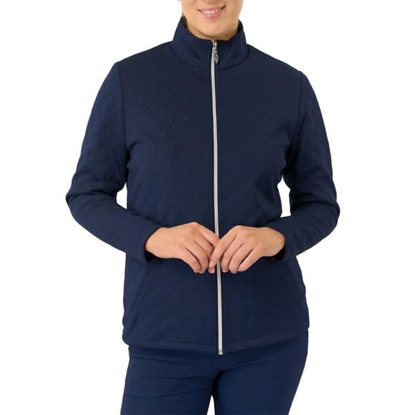 Pure Golf Ladies Lola Long Sleeve Zip Lined Textured Jacket