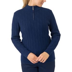 Pure Golf Ladies Margot Quarter Zip Lined Jumper