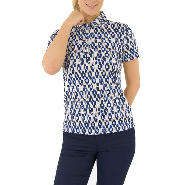 Pure Golf Ladies Amity Short Sleeve Polo Shirt - Sands of Time