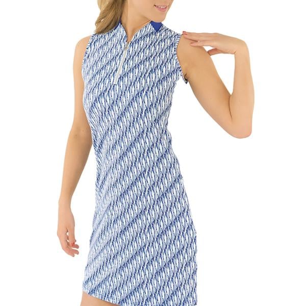 Pure Golf Ladies Laura Sleeveless Golf Dress - Tidal Wash