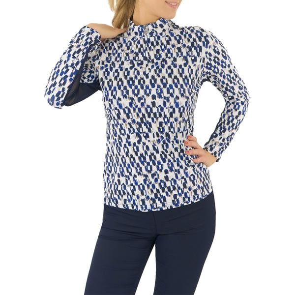 Pure Golf Ladies Balance Long Sleeve Zip Top - Sands of Time
