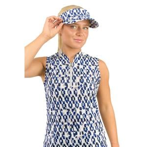 Pure Golf Ladies Arielle Patterned Telephone Wire Visor - Sands Of Time