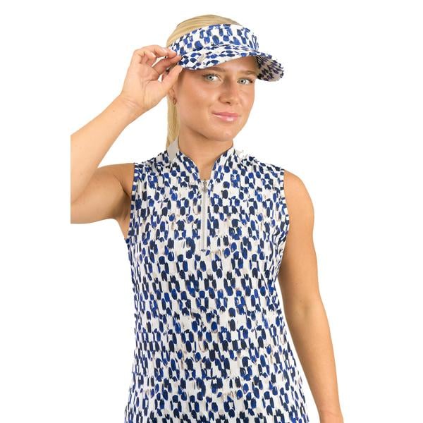 Pure Golf Ladies Arielle Patterned Telephone Wire Visor - Sands Of Time