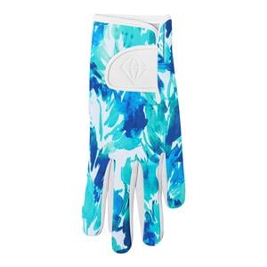 Pure Golf Ladies Divine Patterned Comfort Stretch Golf Gloves - Water Lily