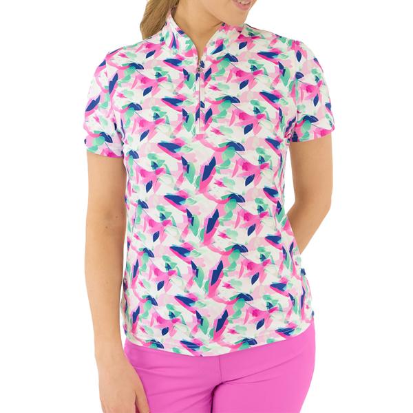 Pure Golf Ladies Ellen Short Sleeve Polo Shirt - Portrait of Paradise