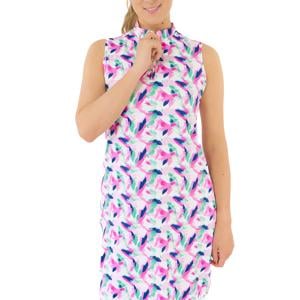 Pure Golf Ladies Miley Sleeveless Golf Dress - Portrait Of Paradise