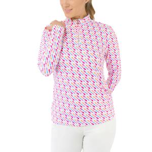 Pure Golf Ladies Serenity Long Sleeve Zip Top - Fairway Fizz
