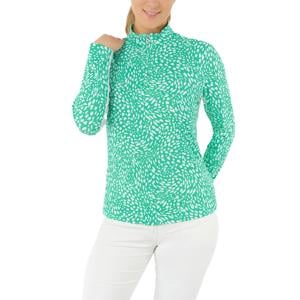 Pure Golf Ladies Balance Long Sleeve Zip Top - Sweet Pea Awe