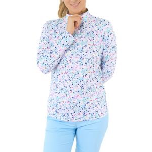 Pure Golf Ladies Balance Long Sleeve Zip Top - Mirrored Moonstone