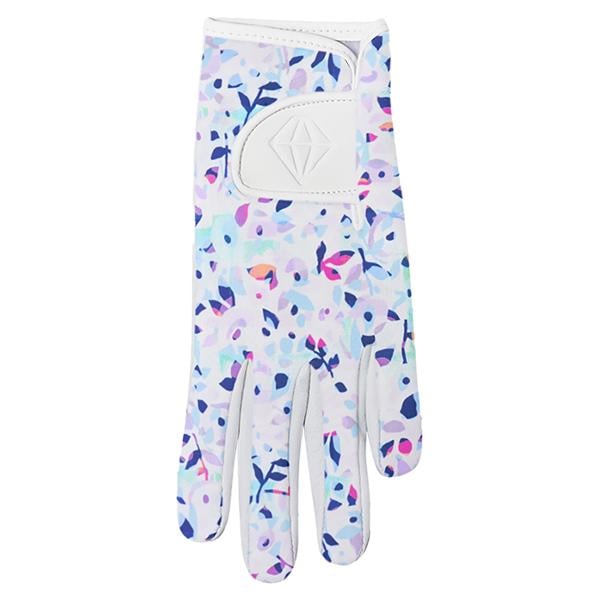 Pure Golf Ladies Divine Patterned Comfort Stretch Golf Glove - Mirrored Moonstone