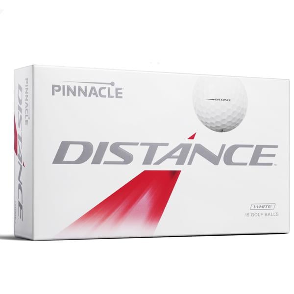 Pinnacle Distance White Golf Balls (15 Balls)