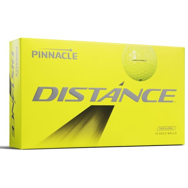 Pinnacle Distance Yellow Golf Balls (15 Balls)