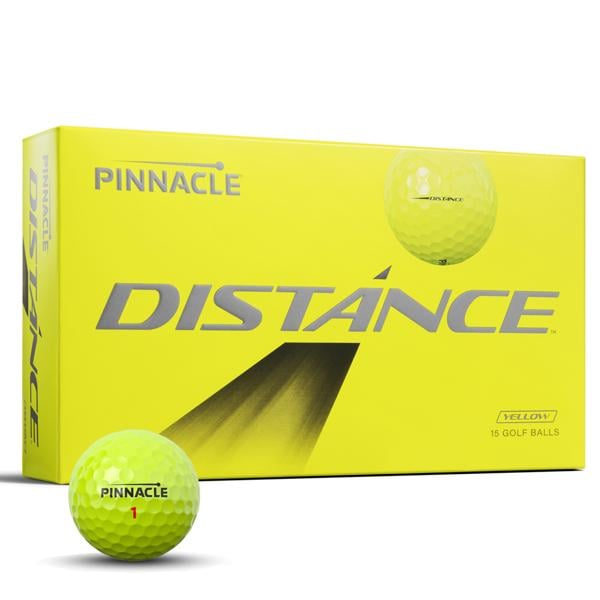 Pinnacle Distance Yellow Golf Balls (15 Balls)