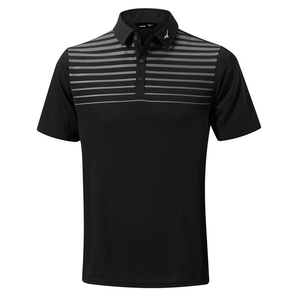 Mizuno Mens Breath Thermo Pattern Polo Shirt