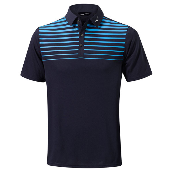 polo ss stripes navy front