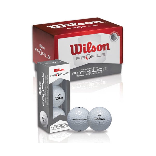 Wilson Profile Anti-Slice Golf Balls (12 Balls)