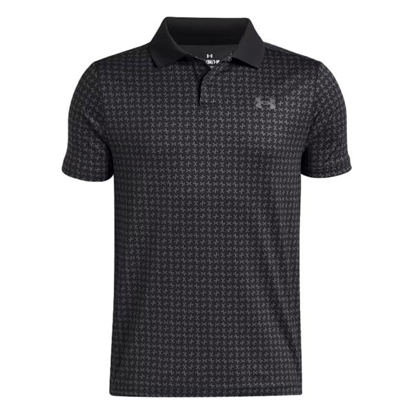 Under Armour Juniors MatchPlay Printed Knit Polo Shirt