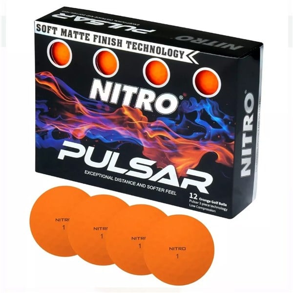 Nitro Pulsar Matt Golf Balls (12 Balls)