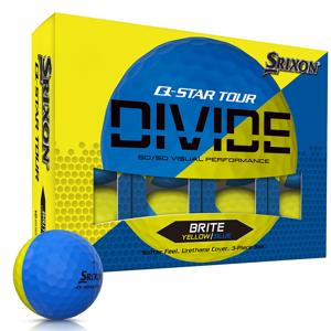Srixon Q-Star Tour Divide 2 Yellow/Blue Golf Balls
