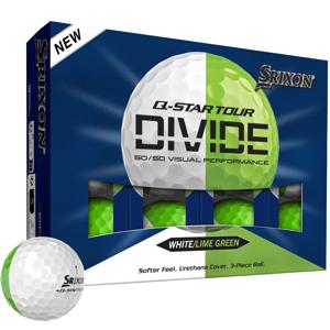 Srixon Q-Star Tour Divide 2 White/Lime Green Golf Balls