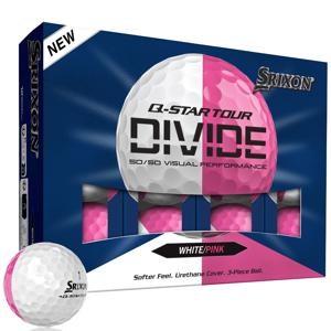 Srixon Q-Star Tour Divide 2 White/Pink Golf Balls