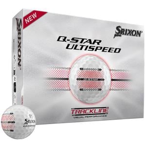Srixon Q-Star Ultispeed Trackline Pure White Golf Balls
