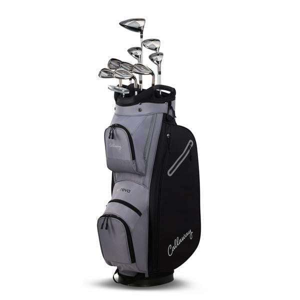 Callaway Ladies Reva 11-Piece Cart Bag Package Set (Graphite Shaft) - 1 Inch Long